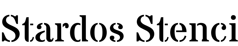 Stardos Stencil Bold Yazı tipi ücretsiz indir